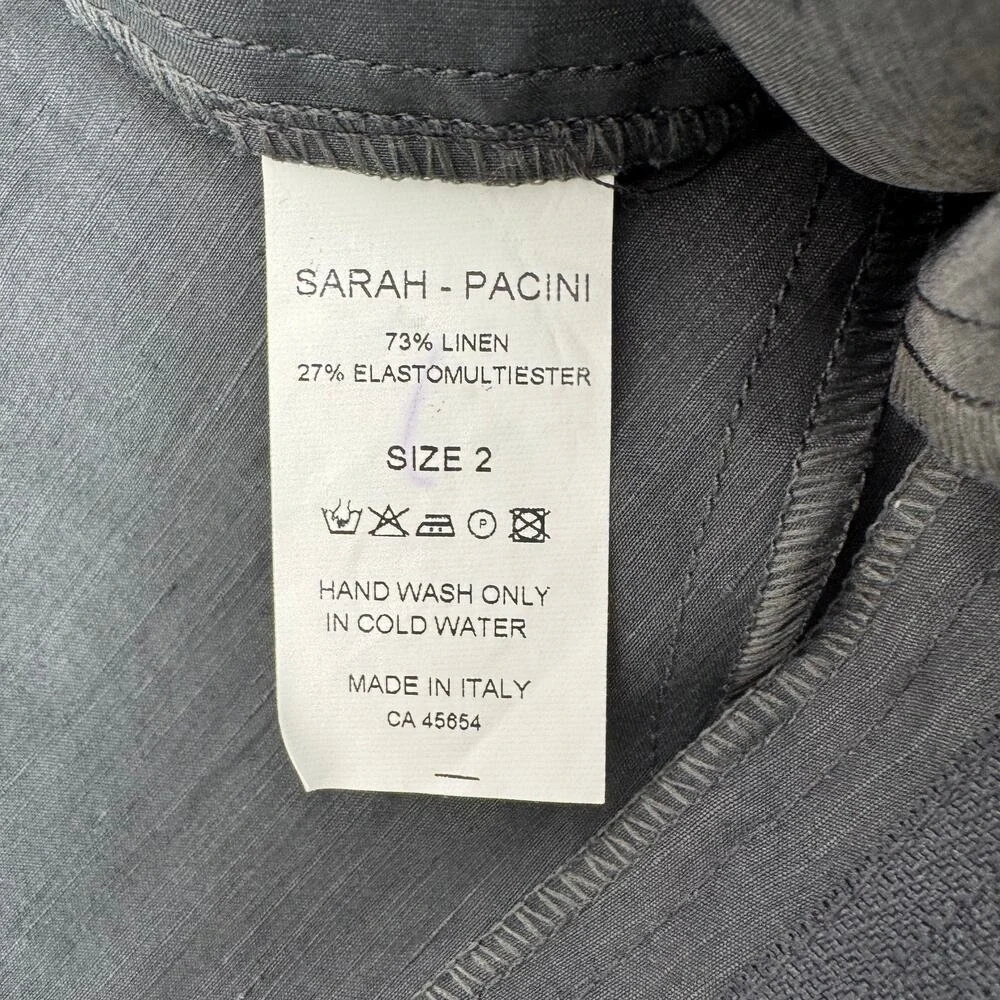 Sarah Pacini‎ linen blend pants